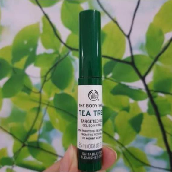 Gel Chấm Mụn⚜️𝙁𝙍𝙀𝙀𝙎𝙃𝙄𝙋⚜️Gel Làm Mờ Vết Thâm Mụn The Body Shop Tea Tree Targeted