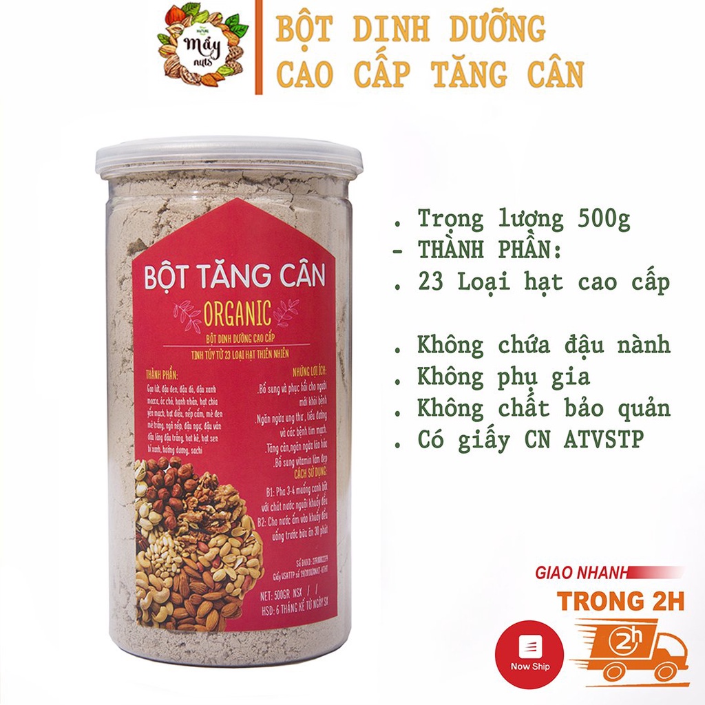 500g Bột ngũ cốc tăng cân cao cấp 23 loại hạt (không chứa đậu nành) - Mẩy Mẩy shop hạt dinh dưỡng