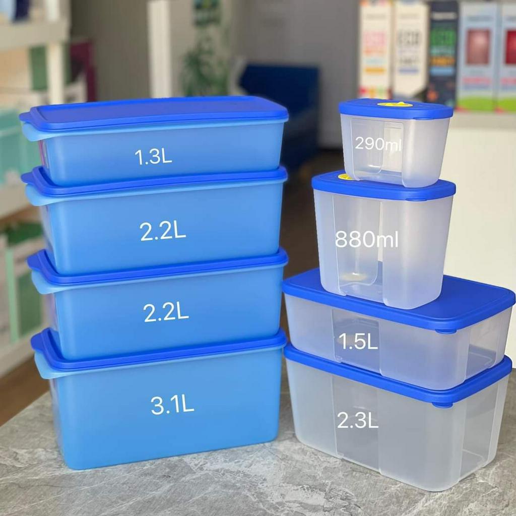 Bộ Hộp Trữ Mát & Trữ Đông Tupperware Modern Set 16 hộp - Tupperware Mall HCMC