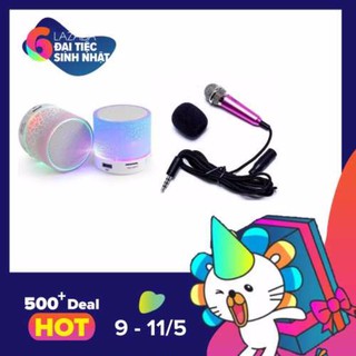 Loa mini bluetooth  + tặng Micro mini hát Karaoke(giao mầu ngẫu nhiên)