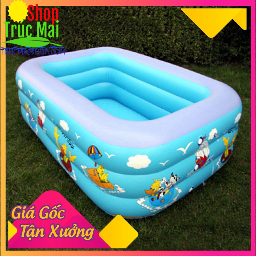 bể bơi phao Hồ bơi Xia Le SL-C015 3 Tầng đáy Masage cho bé vui chơi thư giản, Bể bơi trong nhà cho bé - CHỢ LỚN GIÁ SỈ