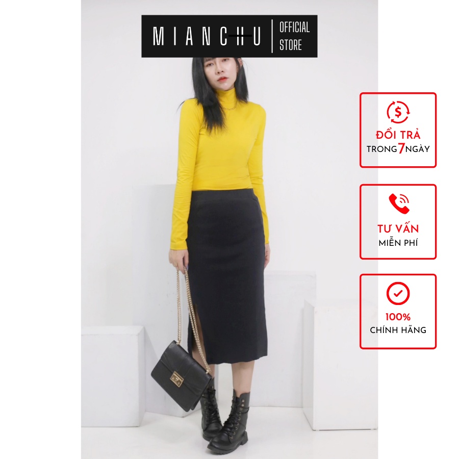 Áo Thun Cổ Lọ Tay Dài MIANCHU cotton100% Cao Cấp ACL01