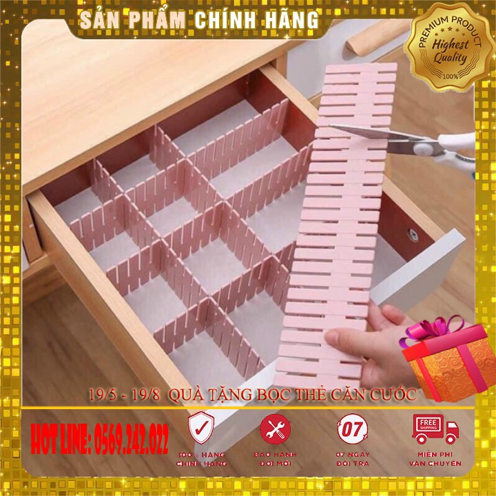 Set 4 Thanh Chia Ngăn Tủ Tiện Lợi