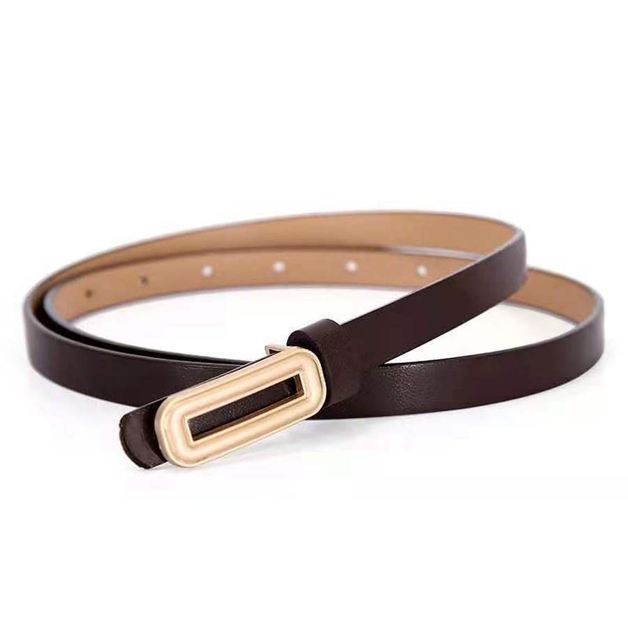 Thắt lưng da bản nhỏ phong cách cổ điển thanh lịch thời trang dành cho nữ