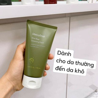 Sữa Rửa Mặt Dưỡng Ẩm Innisfree Olive Real Cleansing Foam