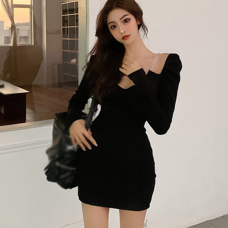 Đầm ôm Cổ Chữ V Thời Trang Quyến Rũ | BigBuy360 - bigbuy360.vn