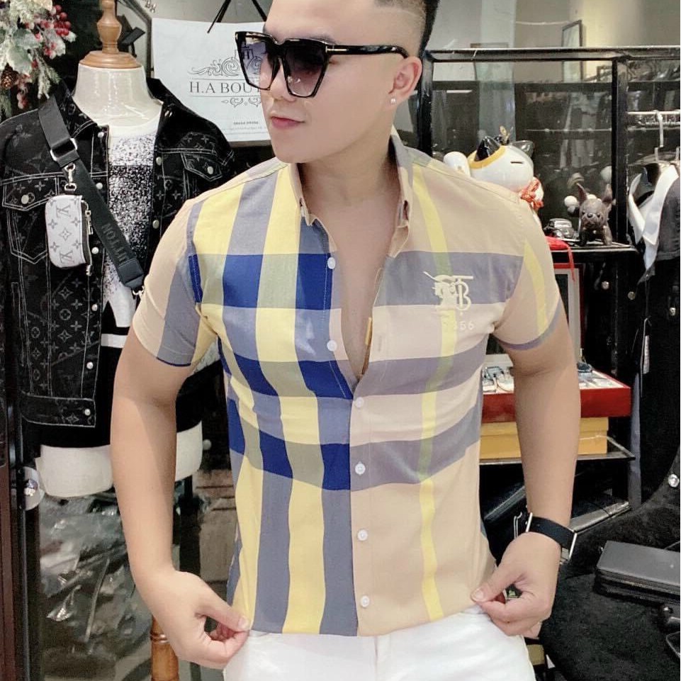 Áo sơ mi nam 🎯 vải lụa mịn cực thời thượng , phong cách., | BigBuy360 - bigbuy360.vn