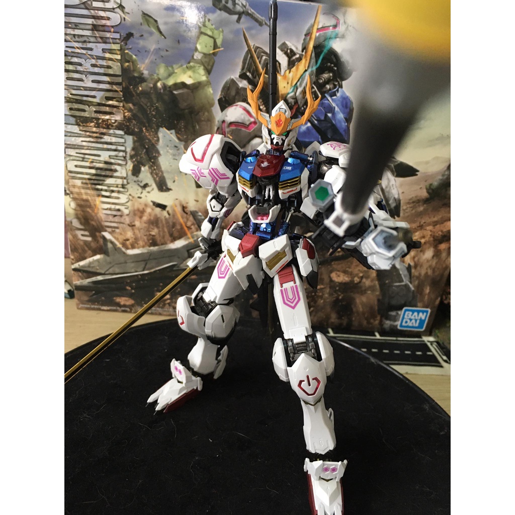 Mô Hình Gundam Bandai Mg Barbatos 1/100 Iron Blooded Orphans 2nd metal frame custom build