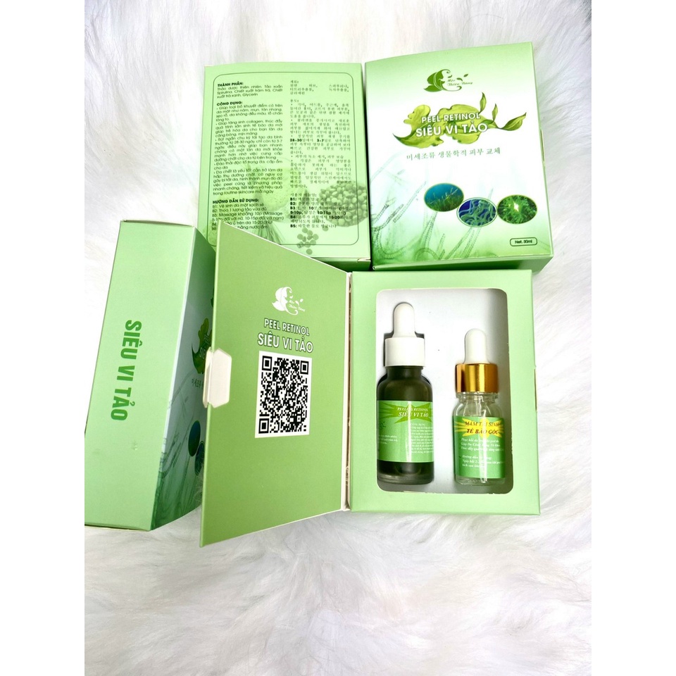 Peel Da Retinol Vi Tảo thuần thiên nhiên, tái sinh làn da sau 3-7 ngày, tặng kèm tế bào gốc phục hồi da