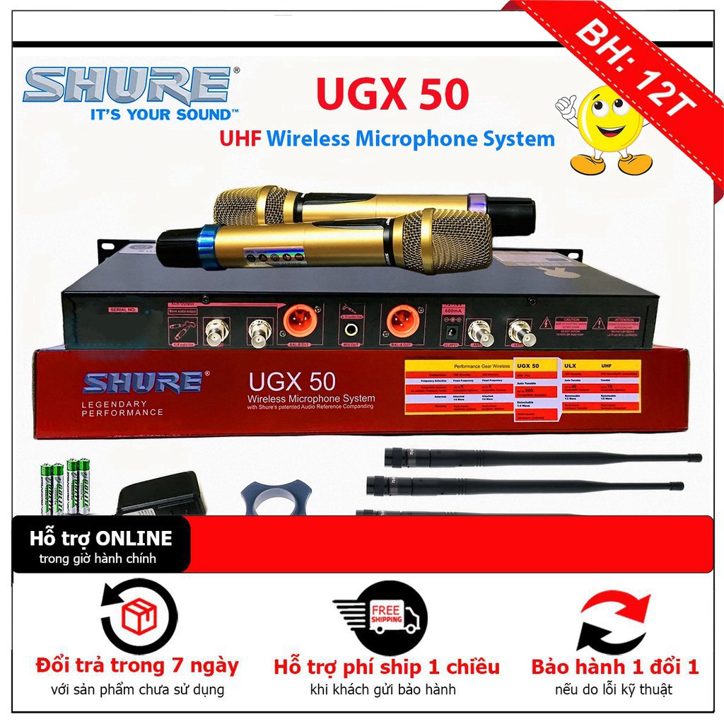 [ Giảm giá 10%] Micro không dây Shure UGX50 - hàng chất lượng
