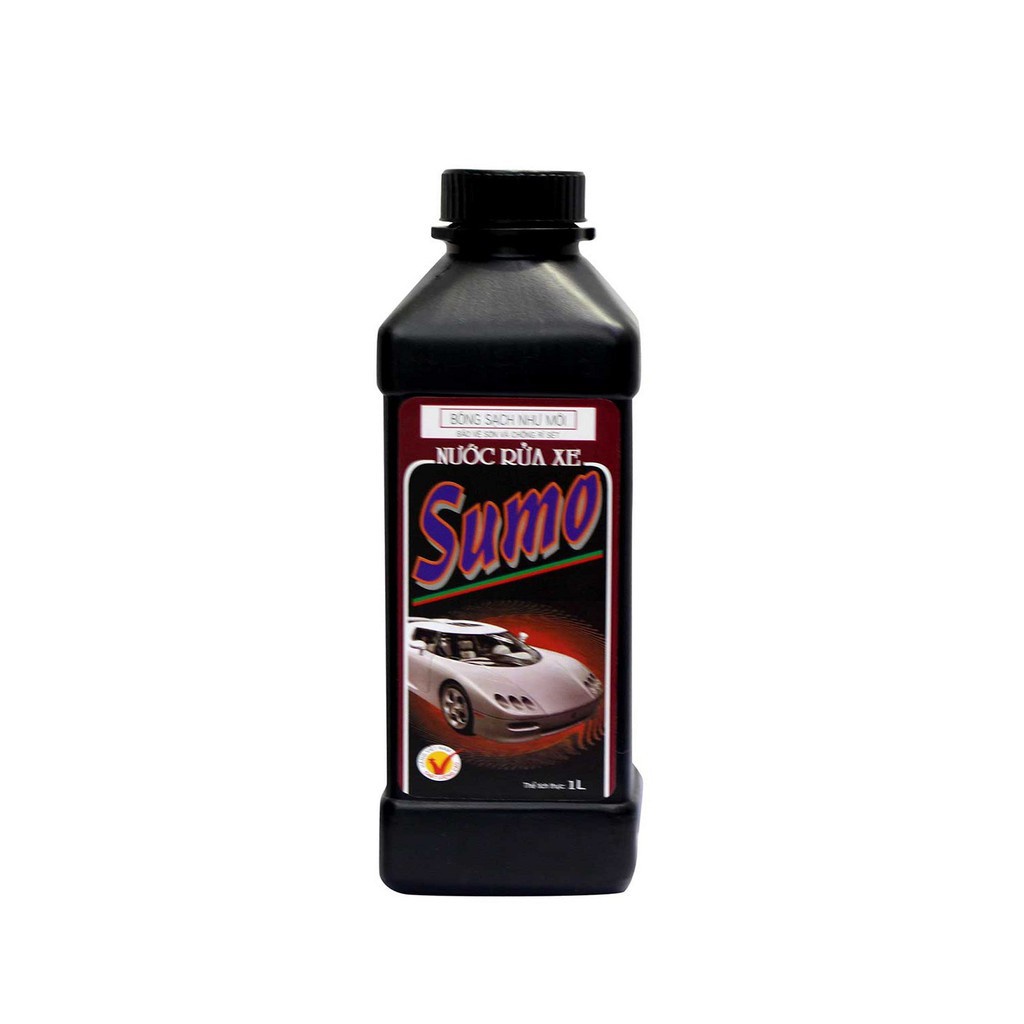 Nước rửa xe đen Sumo 1L-Rửa Xe Chuyên Dụng Bảo Vệ Màu Sơn Chăm Sóc Xe Ô tô Mô tô Tay Ga Gắn Máy Bóng Loáng Như Mới !