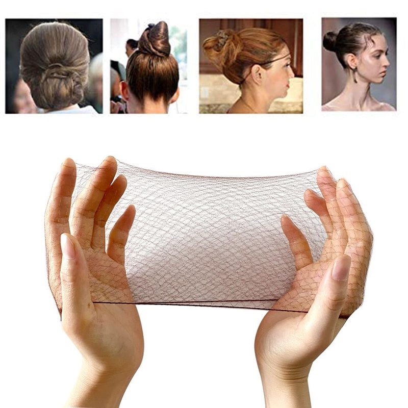Set 10 Lưới Búi Tóc Vô Hình Độ Co Giãn Cao Thời Trang Cho Nữ