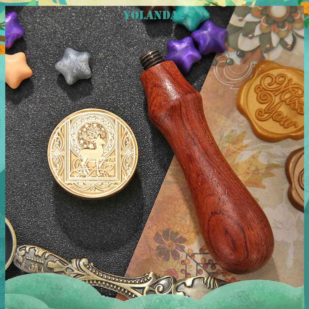 Con Dấu Niêm Phong Bì Thư Tay Cầm Gỗ