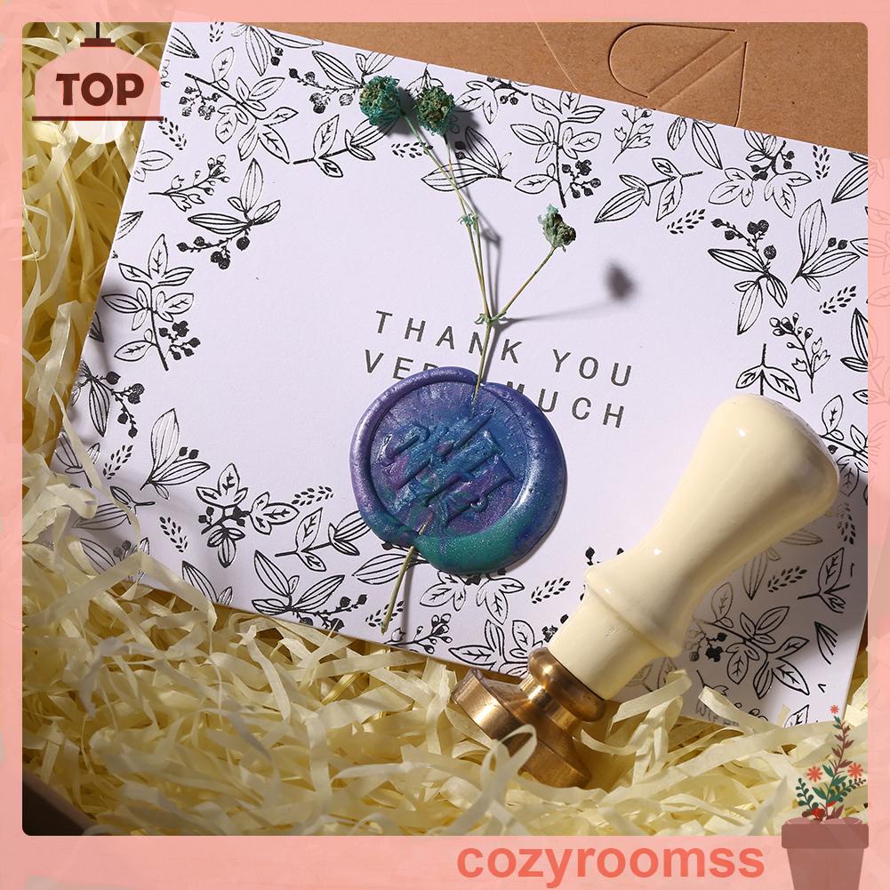 Túi 100 viên sáp đóng dấu niêm phong bì thư phong cách cổ điển