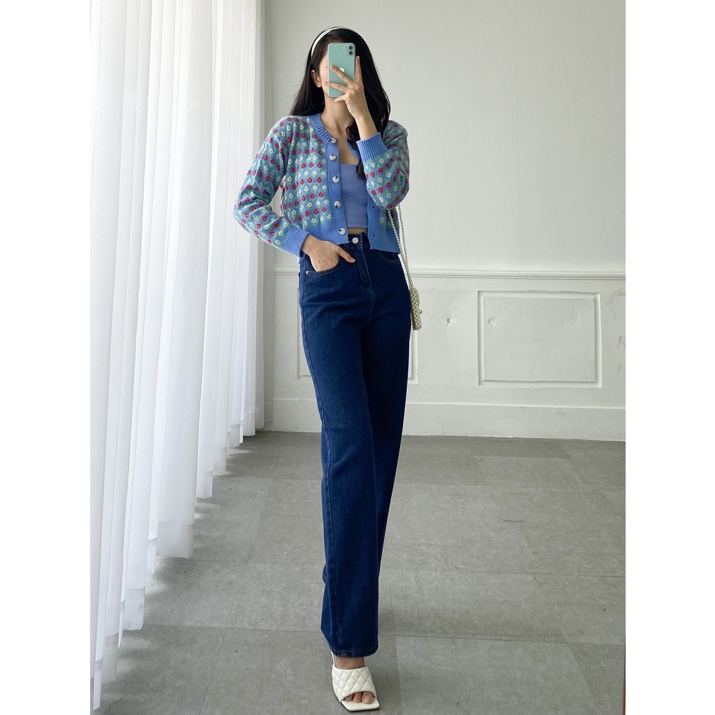 Quần Jean ống suông dáng dài LADY STYLE &amp; OUTFITS