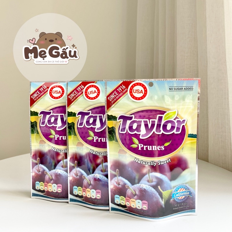 MẬN KHÔ TỰ NHIÊN TAYLOR (gói 50g)