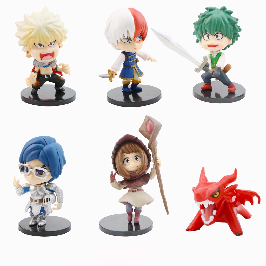 Mô hình My Hero Academia Midoriya,Todoroki,Bakugo,Uraraka,lida - Học viện anh hùng