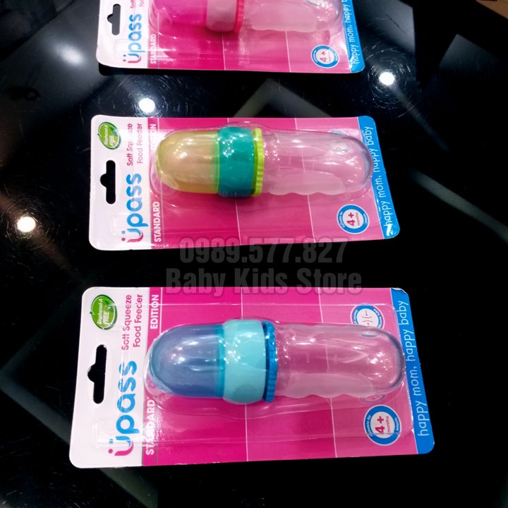 Bình bóp thức ăn dặm cho bé Upass UP0301N Made in Thailand - Dùng cho bé từ 4 tháng tuổi