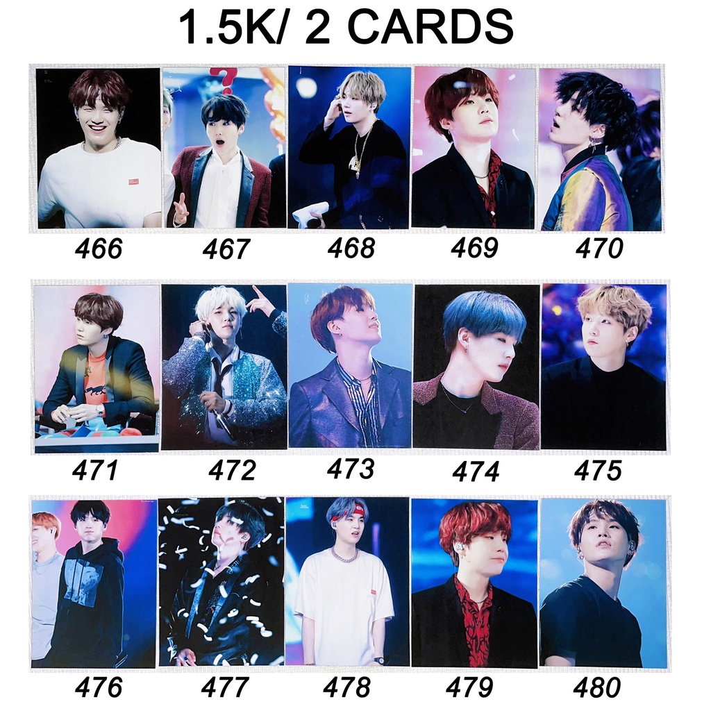 Sale set card  SUGA BTS giá rẻ 4