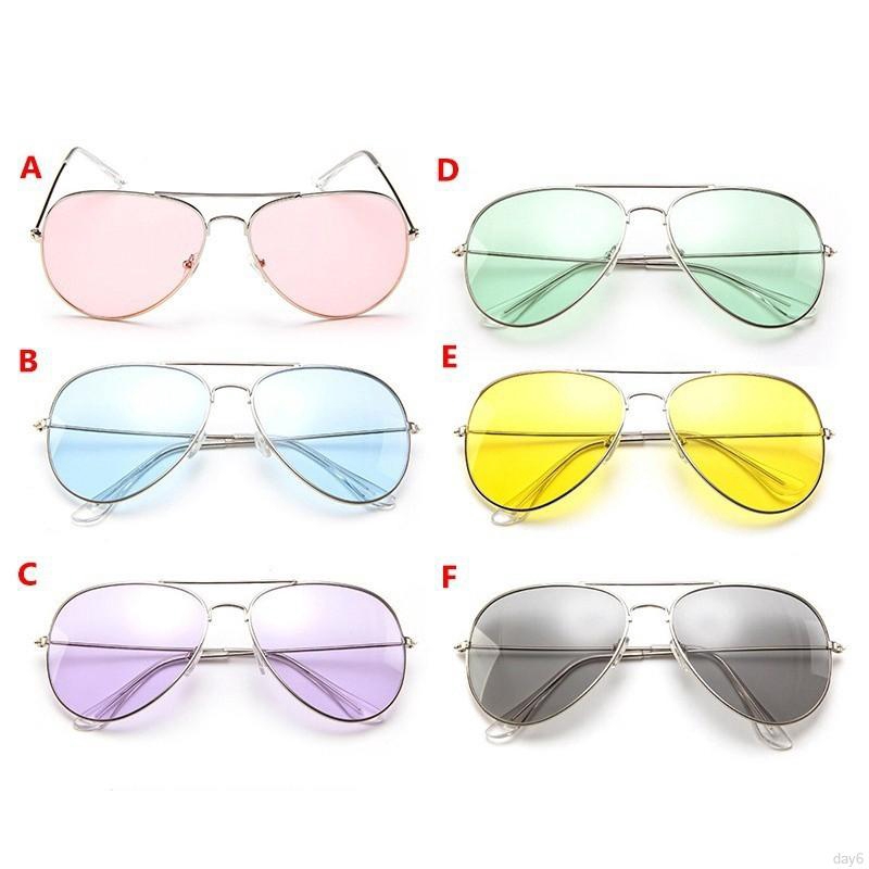 Kính mát gọng kim loại chống tia UV cho nữ