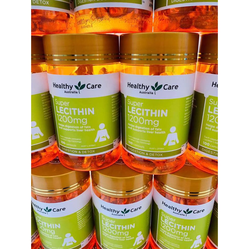 Mầm đậu nành Healthy care Lecithin 100 viên - Đủ bill Chemist