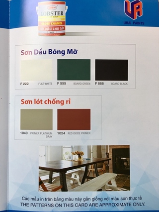 Sơn dầu cao cấp lobster - sơn dầu thái