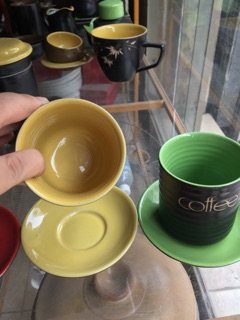 Cốc uống cafe kèm đĩa, ly cafe gốm sứ bát tràng