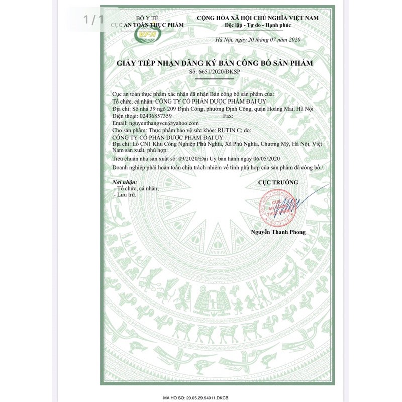 RUTIN C -Hộp 100 viên - Bổ sung vitamin C