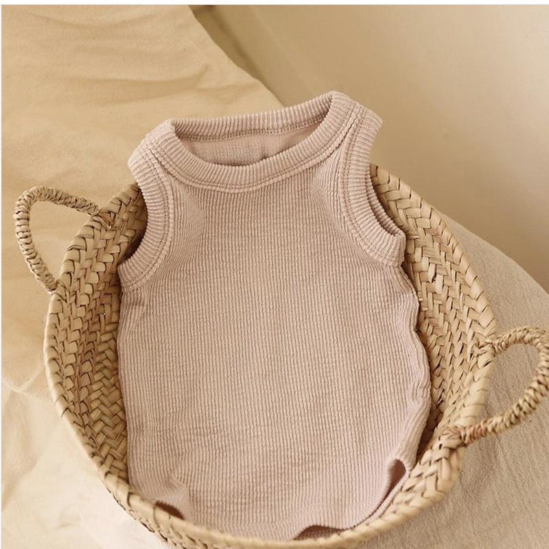 [Babycat] Hàng Có Sẵn Hàng Có Sẵn Áo Sát Nách Cotton Mỏng Thoáng Khí Mùa Hè Phong Cách Nhật Bản Hàn Quốc Hợp Thời Trang Cho Bé Trai Bé Gái