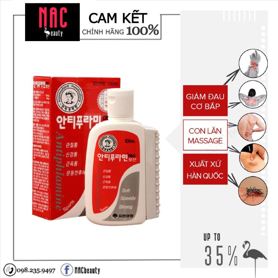 Dầu nóng Antiphlamine Hàn Quốc 100ml