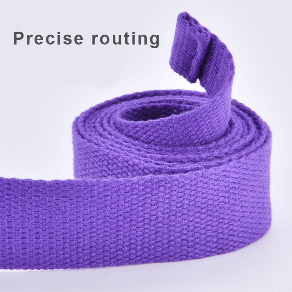 QUINTON Portable Shoulder Strap Multi-purpose D-Ring Buckle Belts Yoga Stretch Strap Sports Rope Convenience Fitness Equipment Durable Fitness Strap Gym Room Elastic Belt/Multicolor