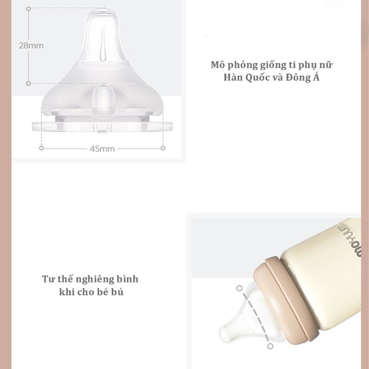 Núm ti Moyuum Hàn Quốc ,núm ti thay thế hàng chính hãng