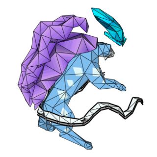 Mô hình giấy Pokemon: Suicune Ver.1