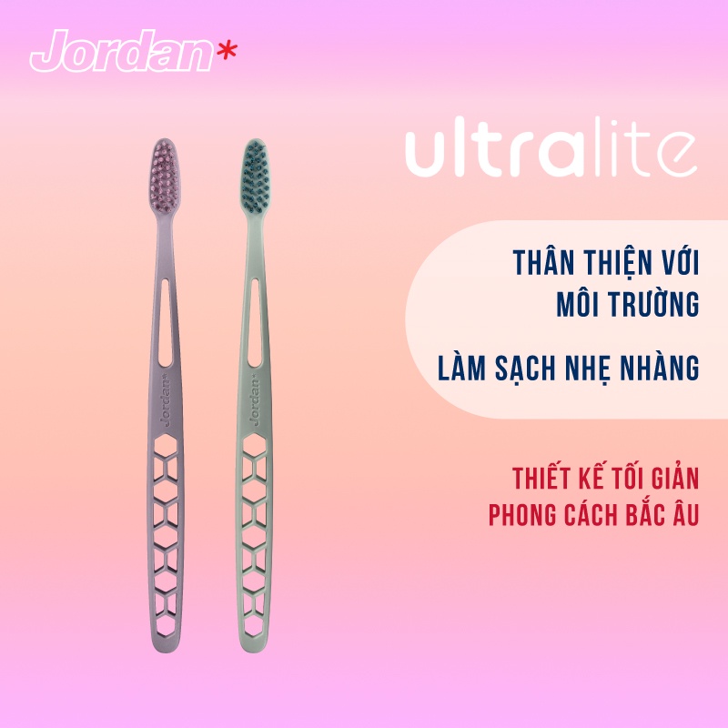 - Bàn chải Jordan Ultralite, Lông siêu mềm siêu mảnh 0.01mm