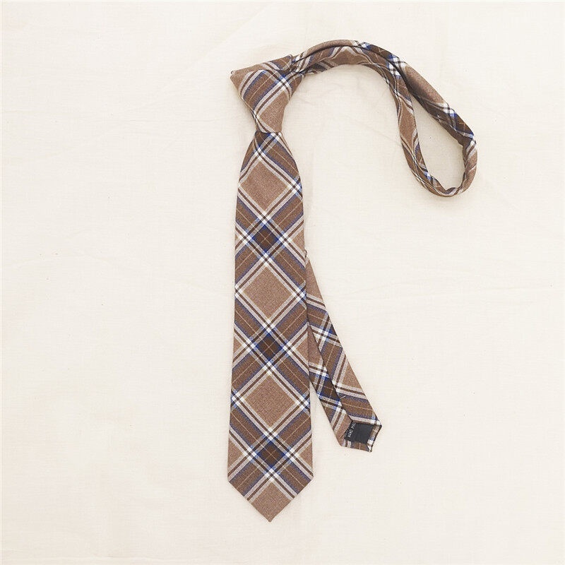 Cà Vạt cotton Sọc Ca Rô Thời Trang Anh Quốc Cá Tính