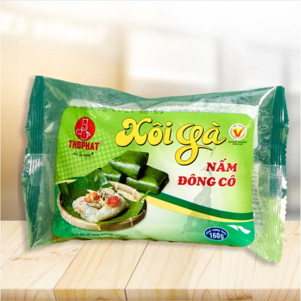 Xôi Gà Nấm Đông Cô THỌ PHÁT FOOD 160gr (4 cái)