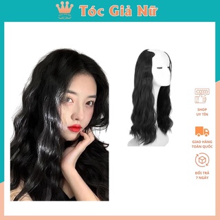 Tóc giả nữ kẹp xù dợn 55cm, mã a13, sợi tơ cao cấp