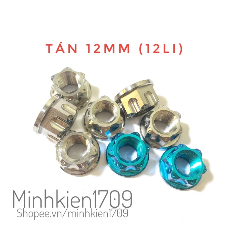 (GR5 XỊN) Ốc tán titan 12mm bánh xe máy Honda Yamaha