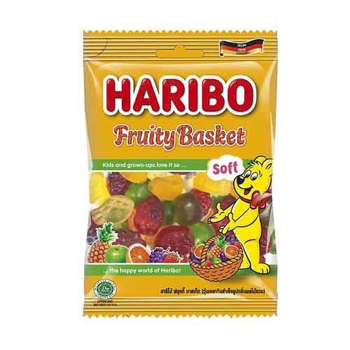 Kẹo Dẻo hình hoa quả Fruity Basket hiệu Haribo 80gr