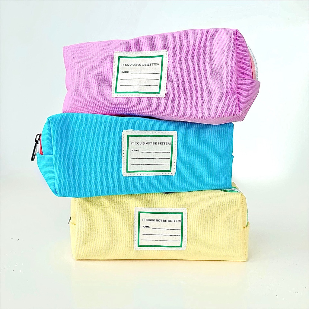 Túi Đựng Bút Chì / Mỹ Phẩm Bằng Vải May Nhãn Hiệu Ohaya Sức Chứa Lớn