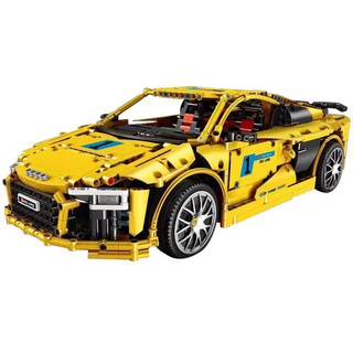 MOULD KING 13127 - MÔ HÌNH LẮP RÁP - LEGO TECHNIC AUDI R8 YELLOW CAR
