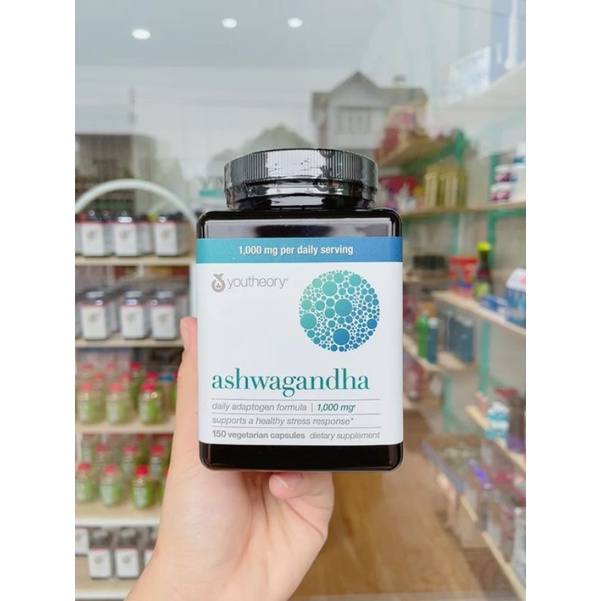 VIÊN UỐNG NHÂN SÂM ẤN ĐỘ YOUTHEORY ASHWAGANDHA 1000MG