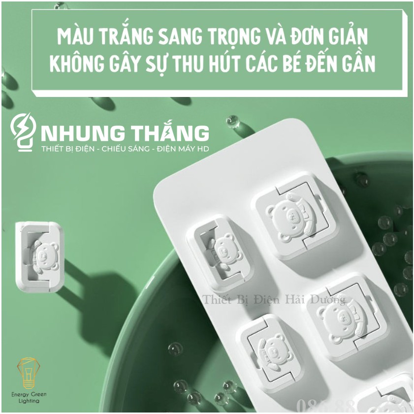 Nút Bịt Ổ Điện 2 Chấu, 3 Chấu - Chống Giật - Chống Cháy - Bảo Vệ An Toàn Cho Trẻ Nhỏ