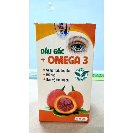 Dầu gấc + Omega 3  - Giúp sáng mắt, đẹp da