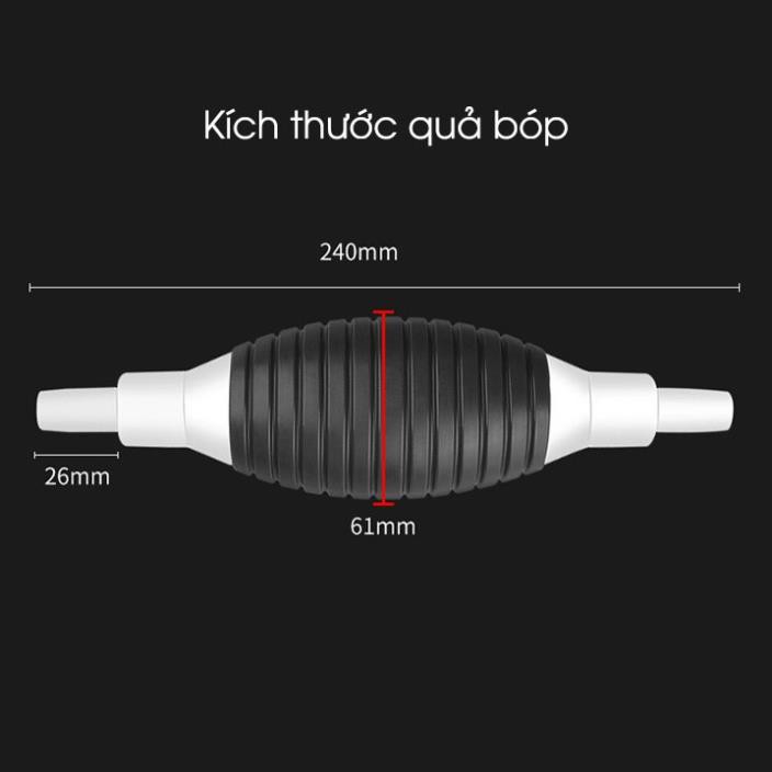 Ống hút xăng dầu chất lỏng bóp tay - Dụng cụ bơm hút rượu xăng dầu chất lỏng bóp tay