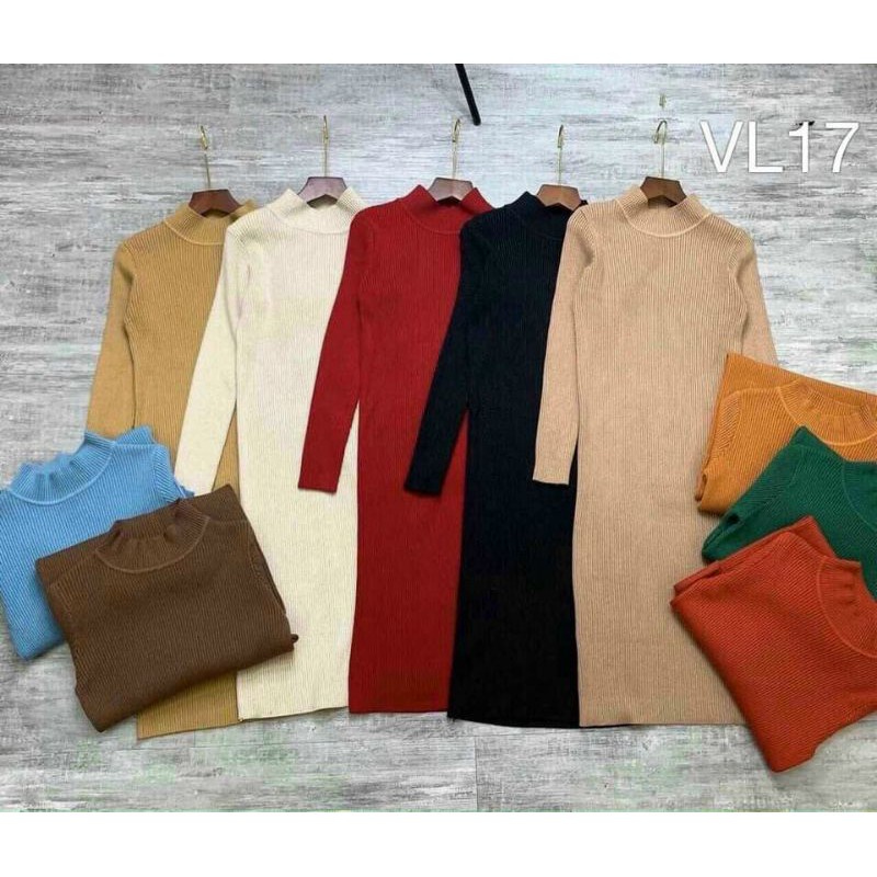 Váy len body thời trang, chất dầy, ấm - SCXV34