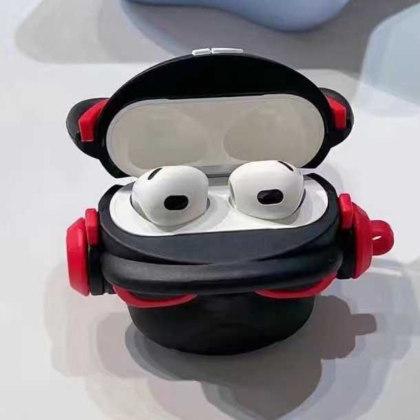 Vỏ Bảo Vệ Hộp Sạc Tai Nghe Airpods 1 / 2 / 3 / pro Hình Chó Bull Thời Trang