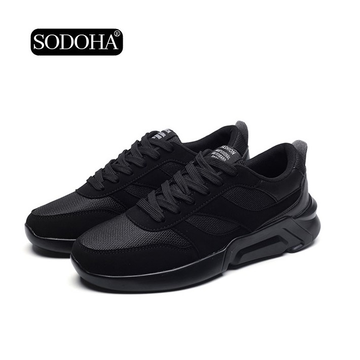 Giày Sneaker Nam Thể Thao SODOHA S9-0985B Màu Đen