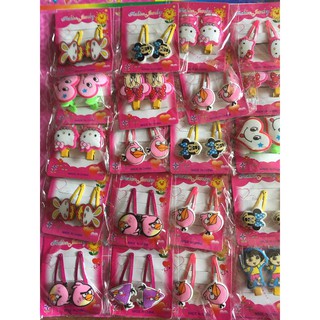 Set 40 kẹp tóc hoạt hình cho bé gái