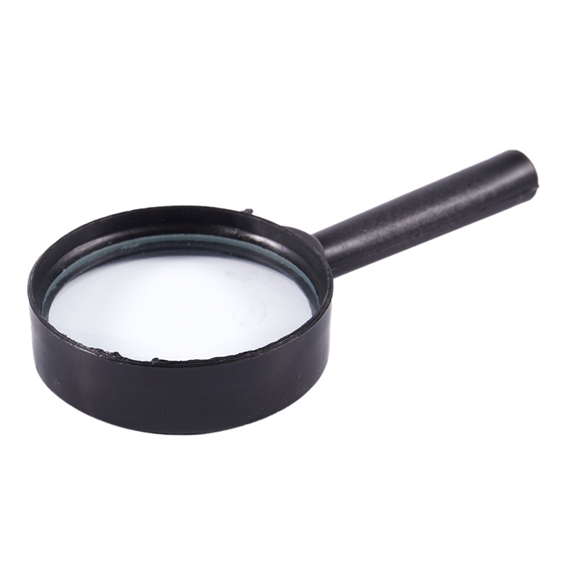 Kính lúp 3X cầm tay khung nhựa màu đen 40mm